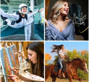 Подарочный набор «Яркие впечатления» для нее, для нее, подарочные сертификаты