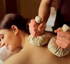 SPA Массаж травяными мешочками, для нее, подарочные сертификаты