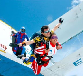 Прыжок с парашютом для двоих, экстрим, подарочные сертификаты