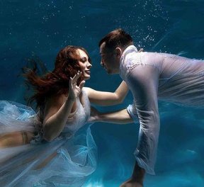 Фотосессия под водой, для нее, подарочные сертификаты