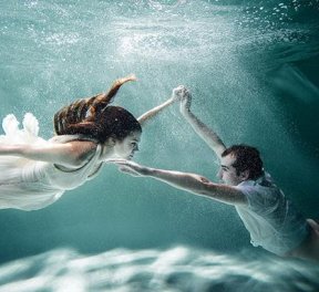 Фотосессия под водой, для нее, подарочные сертификаты