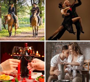 Подарочный набор «Яркие впечатления» для двоих, для него, подарочные сертификаты