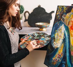 Мастер-класс живописи, для нее, подарочные сертификаты