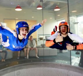 Полет в аэротрубе, экстрим, подарочные сертификаты