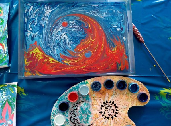 Мастер-класс рисования на воде, стоимость от 5 723 рублей. Фотография 1.