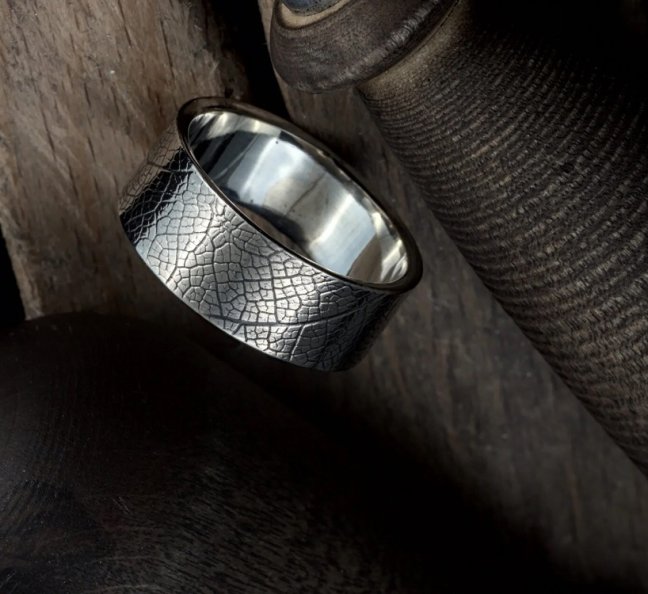 Ювелирный мастер-класс кольцо с текстурой, фото 27.