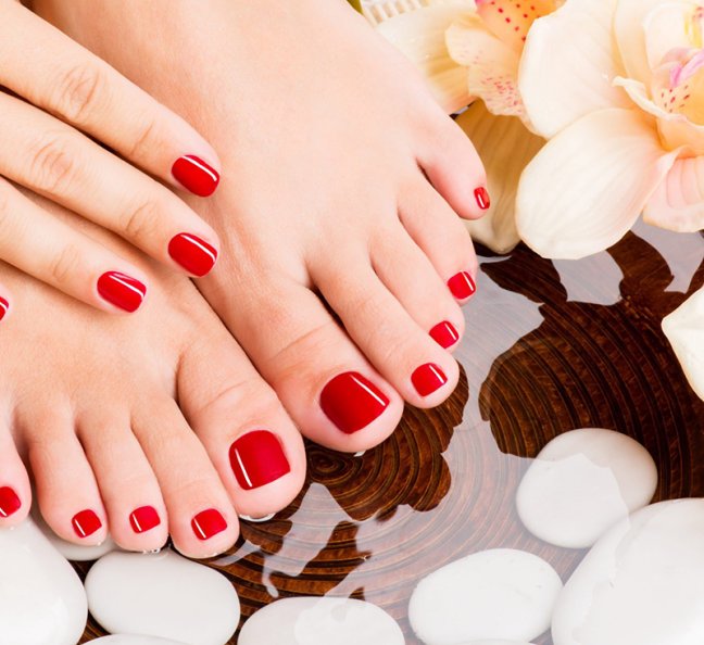 Педикюр с покрытием гель-лака, фото 22.