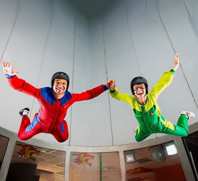 Полет в аэротрубе для двоих, фото 1.