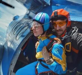 Прыжок с парашютом для двоих, экстрим, подарочные сертификаты