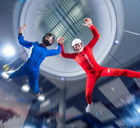 Полет в аэротрубе, экстрим, подарочные сертификаты