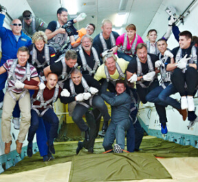 Полет в невесомости, для нее, подарочные сертификаты