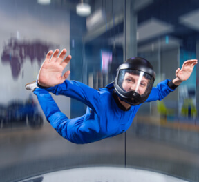 Полет в аэротрубе, экстрим, подарочные сертификаты