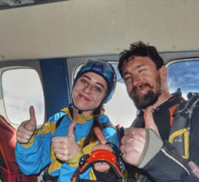 Прыжок с парашютом, экстрим, подарочные сертификаты