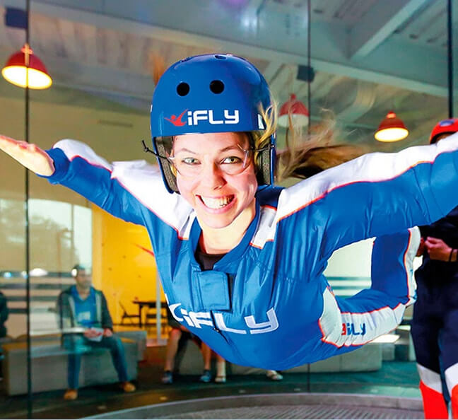 Полет в аэротрубе, фото 2.