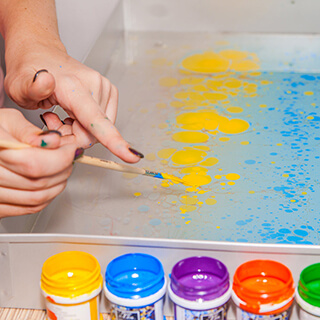 Мастер-класс рисования на воде, фото 13.