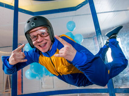 Полет в аэротрубе, фото 1.